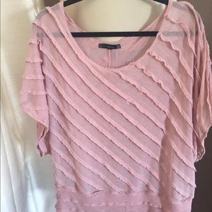 Pink shear blouse